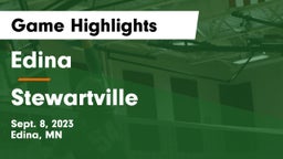 Edina  vs Stewartville  Game Highlights - Sept. 8, 2023
