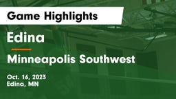 Edina  vs Minneapolis Southwest  Game Highlights - Oct. 16, 2023