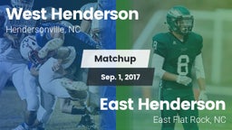Matchup: West Henderson vs. East Henderson  2017