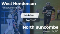 Matchup: West Henderson vs. North Buncombe  2017