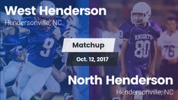 Matchup: West Henderson vs. North Henderson  2017