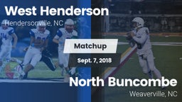 Matchup: West Henderson vs. North Buncombe  2018