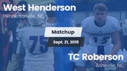 Matchup: West Henderson vs. TC Roberson  2018