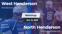Matchup: West Henderson vs. North Henderson  2018