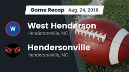 Recap: West Henderson  vs. Hendersonville  2018