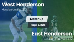 Matchup: West Henderson vs. East Henderson  2019