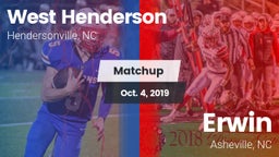 Matchup: West Henderson vs. Erwin  2019