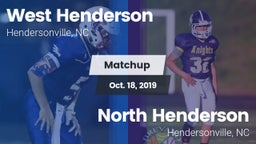 Matchup: West Henderson vs. North Henderson  2019