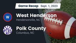 Recap: West Henderson  vs. Polk County  2023