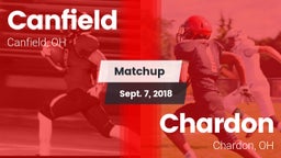 Matchup: Canfield vs. Chardon  2018