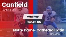 Matchup: Canfield vs. Notre Dame-Cathedral Latin  2019