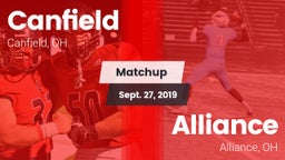 Matchup: Canfield vs. Alliance  2019