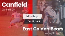 Matchup: Canfield vs. East  Golden Bears 2019