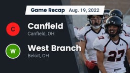 Recap: Canfield  vs. West Branch  2022