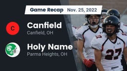 Recap: Canfield  vs. Holy Name  2022