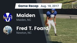 Recap: Maiden  vs. Fred T. Foard  2017