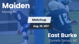 Matchup: Maiden vs. East Burke  2017
