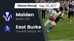 Recap: Maiden  vs. East Burke  2017