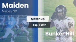 Matchup: Maiden vs. Bunker Hill  2017