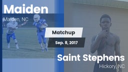 Matchup: Maiden vs. Saint Stephens  2017