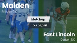 Matchup: Maiden vs. East Lincoln  2017