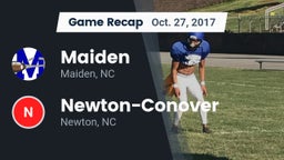 Recap: Maiden  vs. Newton-Conover  2017