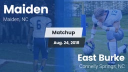 Matchup: Maiden vs. East Burke  2018