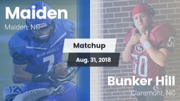 Matchup: Maiden vs. Bunker Hill  2018
