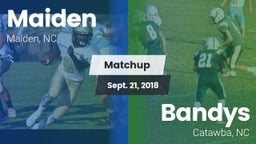 Matchup: Maiden vs. Bandys  2018