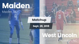 Matchup: Maiden vs. West Lincoln  2018