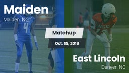 Matchup: Maiden vs. East Lincoln  2018