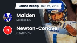 Recap: Maiden  vs. Newton-Conover  2018