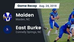 Recap: Maiden  vs. East Burke  2018