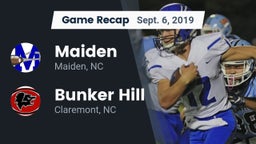 Recap: Maiden  vs. Bunker Hill  2019
