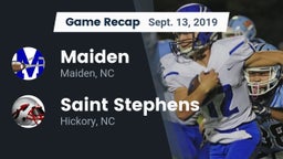 Recap: Maiden  vs. Saint Stephens  2019