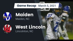 Recap: Maiden  vs. West Lincoln  2021