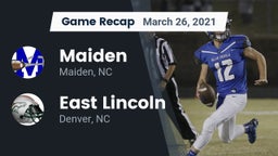 Recap: Maiden  vs. East Lincoln  2021