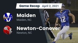 Recap: Maiden  vs. Newton-Conover  2021