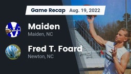 Recap: Maiden  vs. Fred T. Foard  2022