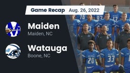 Recap: Maiden  vs. Watauga  2022