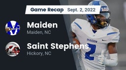 Recap: Maiden  vs. Saint Stephens  2022