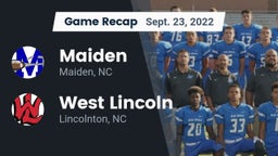 Recap: Maiden  vs. West Lincoln  2022