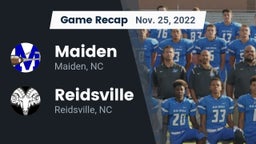 Recap: Maiden  vs. Reidsville  2022