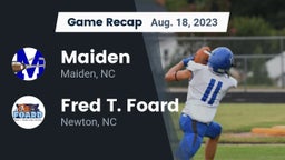 Recap: Maiden  vs. Fred T. Foard  2023