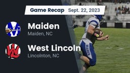 Recap: Maiden  vs. West Lincoln  2023
