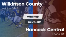 Matchup: Wilkinson County vs. Hancock Central  2018
