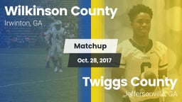 Matchup: Wilkinson County vs. Twiggs County  2017