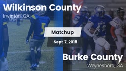 Matchup: Wilkinson County vs. Burke County  2018