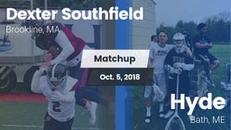 Matchup: Dexter Southfield Hi vs. Hyde  2018