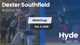 Matchup: Dexter Southfield Hi vs. Hyde  2018